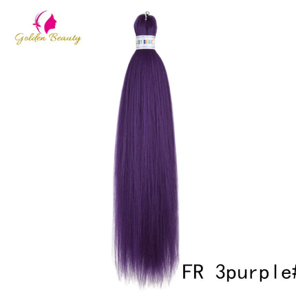 26"Corlorful Selling Jumbo Easy Braiding Hair Ombre Rainbow Braiding Cosplay Hair Synthetic Pre Stretched Hair Braids wigs