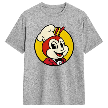 Couple T-Shirt J-Jollibee Bee Mascot  T Shirts Hippie  Summer Tees Vintage 100% Cotton Clothes Gift Idea