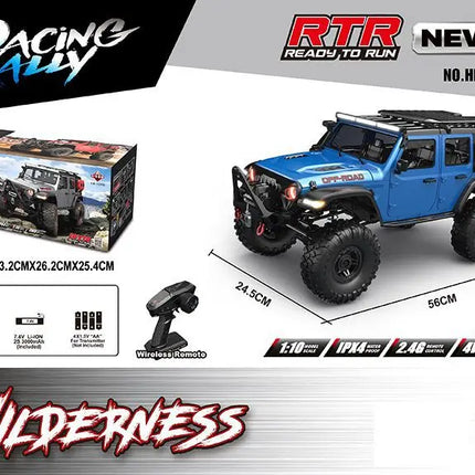 New 1/10 HB R1011 RTR Remote Control Vehicle 2.4G Full Proportional Rock Crawler LED Light 4WD Off-Road Climbing Car Toys Gifts