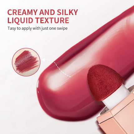6 Colour Matte Liquid Blush Easy to apply long lasting waterproof blush sponge brush head Eyes lips Makeup Blush Cosmetics