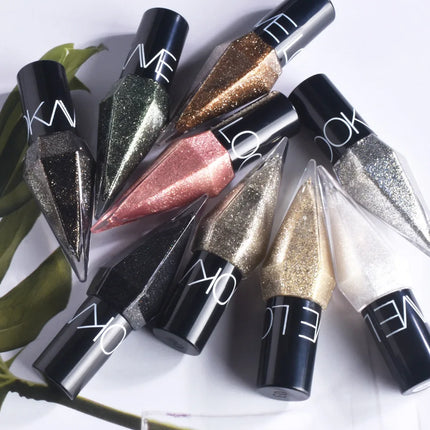 Waterproof Diamonds Eyeliner Eyeshadow Glitter Silver Rose Gold Color Shiny Sequins Eyeliner Eye Shadow Makeup Beauty Cosmetics