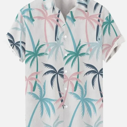 Casual Beach Men's Short Sleeve Shirt Comfortable 3d Digital Printing Pattern Polyester 100% Fashionable Clothing Top
