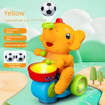 Musical Walking Elephant Drummer Toys for Kid Musical Toy with LED Light Music Sensory Activity Toys Learning Educational Toys