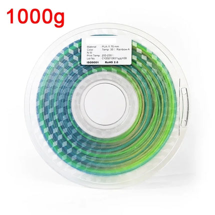 Temperature Color Change Filament PLA 1.75mm 1kg 500g 250g 200g 3D Printer Material PLA Temperature Reaction Filament Blue Black