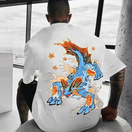 Pokémon Anime 2025 Summer Men's Harajuku T-Shirt Streetwear Cool Printed Loose Fit Casual Outdoor Short Sleeve Parent Child Top
