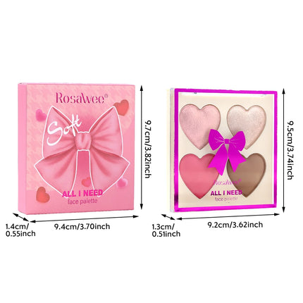 Baked blush facial makeup, high impact color, light and smooth, for Natural Finish -buildable color， contour and highlight the f