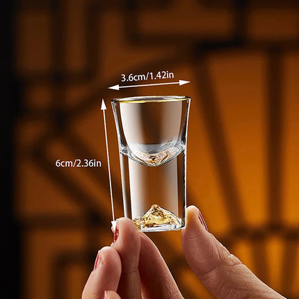 1Pcs 50ml Transparent Small Empty Spirit Whisky Wine Bottle Mini Glass Alcohol Liquor Bottles With Screw Cap Whiskey Decanter