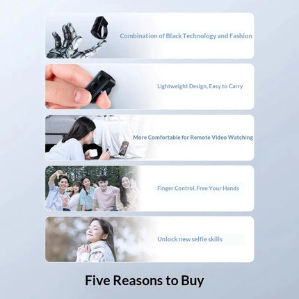 Mobile Bluetooth ring wireless remote control multifunctional remote control lazy universal gadget for Apple and Android tablets