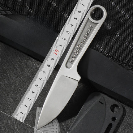 2025 new straight high hardness outdoor knife survival knife integrated keel with K sheath survival camping pocket knife EDC