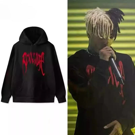 European and American Revenge Xxxtentacion Same Style XXX Commemorative Men's and Women's Hip-hop Hooded Rap Hooded Sweatshirt