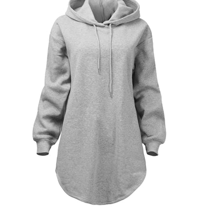 Design Sensation Niche Streetwear American Loose Hoodie Women's European Fashion Autumn Winter Long Sleeve Mid-Length Sweatshirt