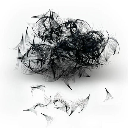 Tbestt Sharp Thin Pointy Base Premade Fans Lashes 5D 6D 8D 10D 12D Middle Stem Russian Volume Fans Eyelash Extensions