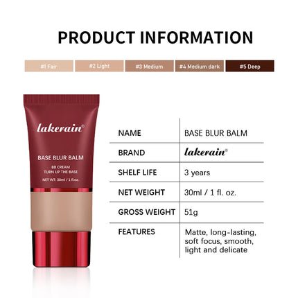 Liquid Foundation And Puff Makeup Set Lightweight Waterproof Long Lasting Matte Facial Foundation Cosmetics Woman Makeup