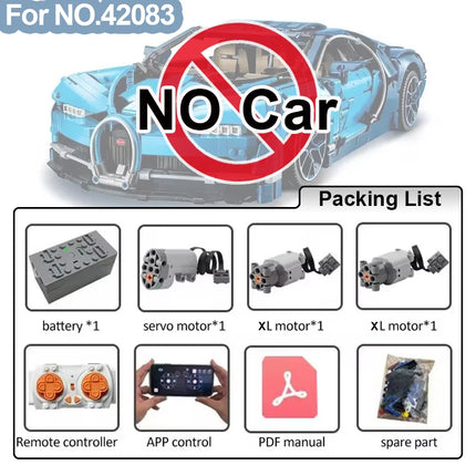 MOC 42110 Technical App Control RC Motor Set Modification Building Blocks Kit for Land SUV Defenders Rover Car DIY Bricks Toys