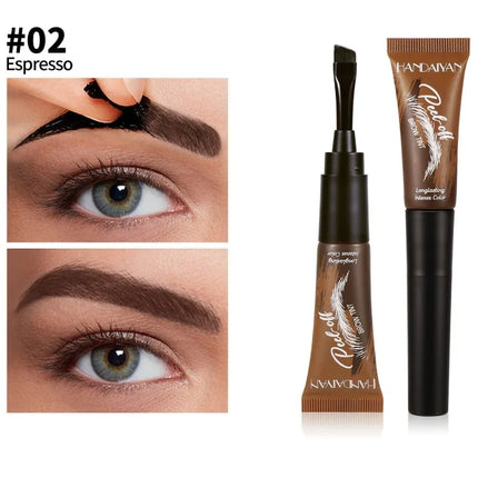 5 Color Peel-off Eyebrow Gel Cream Quick-Drying Lasting Tearing Eyebrow Dye Glue Waterproof Brow Tattoo Eyebrow Enhancer Tint