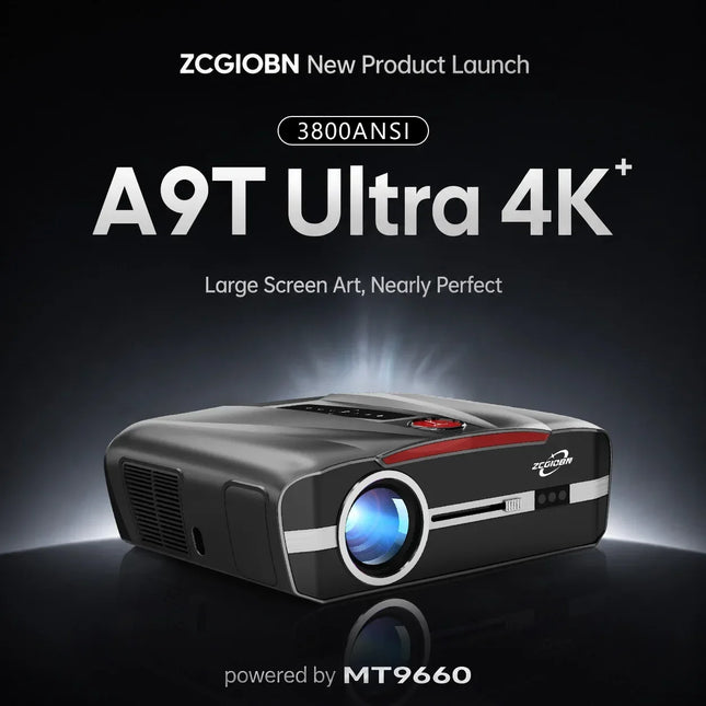 4K Smart Projector Native 1080P Dolby Audio KTV Karaoke Auto Focus Auto Keystone Dust Proof WiFi6 Outdoor Home Theater