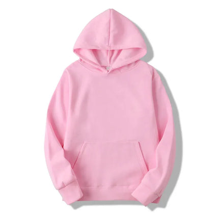 2025 unisex hooded sweatshirt men's solid color sweatshirt men's and women's long sleeved plug-in pocket pullover