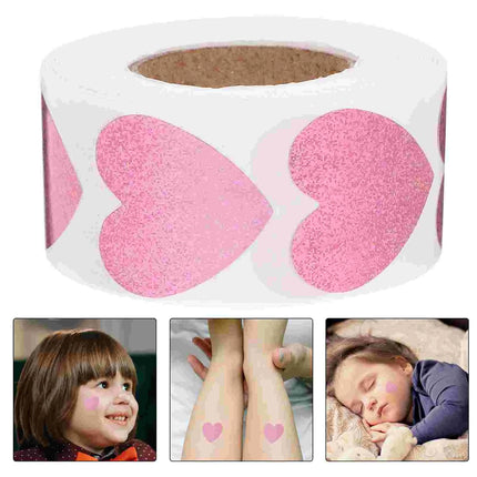 500 Pcs Tanning Stickers Heart Stickers Body Labels Tanning Stickers Waterproof Child Sunbathing Stationery Adhesive Notes