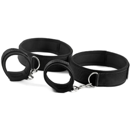 18+ Couple BDSM Bondage Kit - Soft Adjustable Wrist & Thigh Cuffs, Beginner-Safe Restraints Toy for Women Adult Supplies