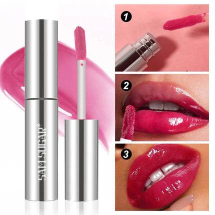 4 Color Mirror Gloss Lip Gloss Waterproof Long Lasting Moisturizer Water Light Lip Glaze No Fading Liquid Lipstick Lips Makeup