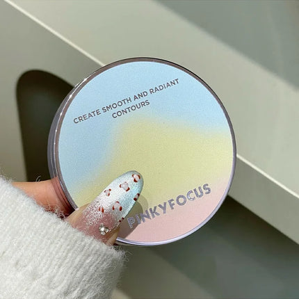 High-Gloss Palette, Starry Glow Series, Delicate Pearl Shimmer, Long-Lasting and Non-Cakey, High Color Payoff, Easy to Apply, Facial Contour Brightening and Contouring, Natural Three-Dimensional Makeup