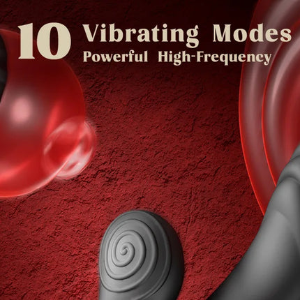 Anal Vibrator Prostate Massager with Cock Ring Buttplug Stimulator with 10 Kneading & 10 Vibrating Modes Sex Toys for Men Gay