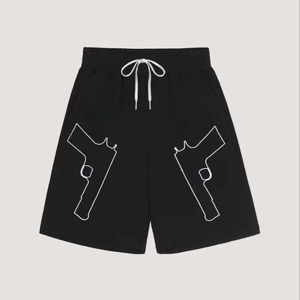 2026 New Men's and Women's Fashionable Personalized Printed Oversized Loose Summer Street Fashionable Casual Quick Drying Shorts