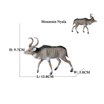 Simulation Woodland Animal Deer ,Moose,Elk,Reindeer,Alpaca,Kudu Model Figurines Cake Toppers Collection Figure Christmas Gift