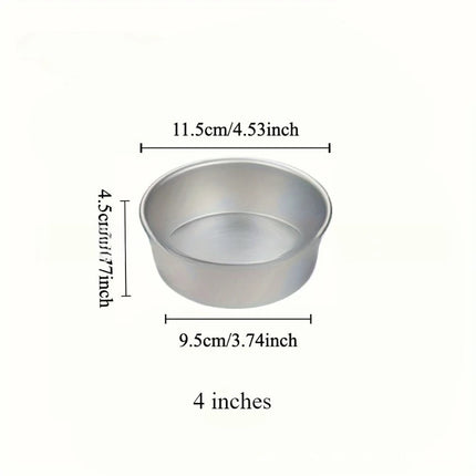 4-12 inch Aluminum Round Cake Bakeware solid bottom Chiffon  die for aluminum alloy Home baking cake mold pan cake tin