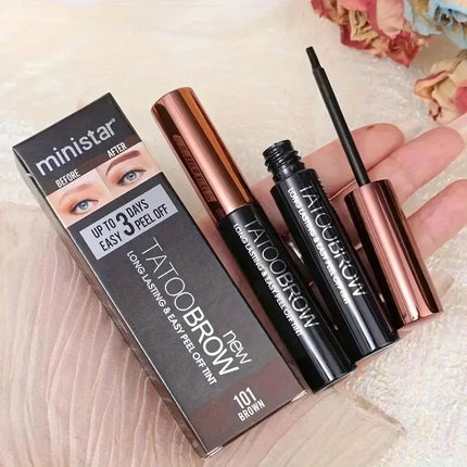1PC Semi-Permanent Waterproof Transfer-Proof Eyebrow Gel Tint for Fuller Defined Brows Peel off Makeup
