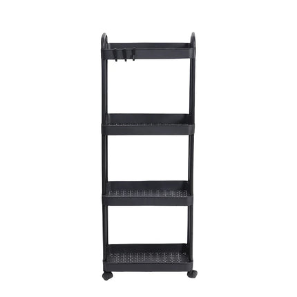 Household Multi-layer Small Cart Storage Rack Floor To Floor Kitchen Bedroom Bathroom Storage Rack Storage Rack With Wheels