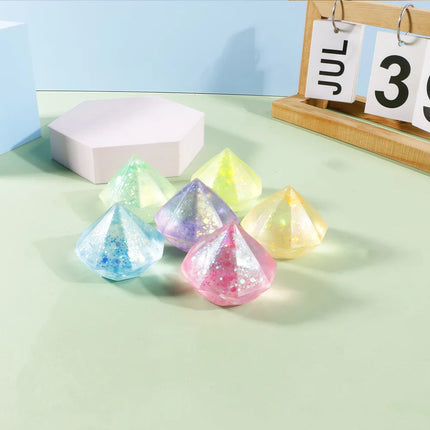 Frosted Ice Cube Shaped Fidget Toy Square Stress Relief Ball for Anxiety ADHD Squishy Squeeze Toy Gift for Adults