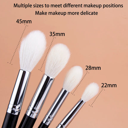 Makeup Highlighter Brush 100% Goat Hair Tapered Highlighter Brush Face Setting Powder Contour Highlighter Sculpting Makeup Tool