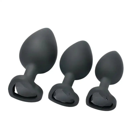 Silicone Anal Plug 3 Sizes Heart Soft Butt Plug Sexy Toy Prostate Massager For Women Men Couples Adult Game