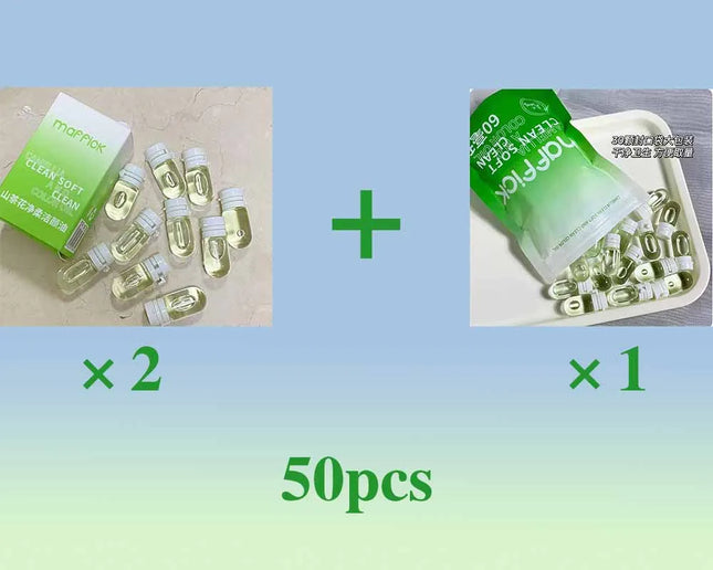 10/30pcs Cleansing Oil Camellia Secondary Facial Cleanser Deep Gentle Cleansing Travel Portable Single Makeup Remover Oil