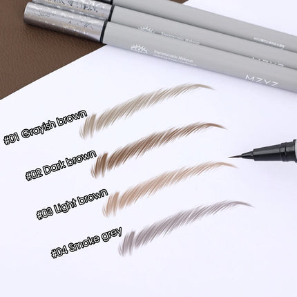 1PCS Waterproof Liquid Eyebrow Easy To Color Long Lasting Sweat-proof Eyebrow Pen 0.01MM Ultra Thin Head Eye Makeup Cosmetics