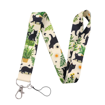 Cute Cartoon Cat Duck Neck Strap Lanyards For Keychain ID Credit Card Pass Animal Hang Rope Cell Phone Charm Accessories
