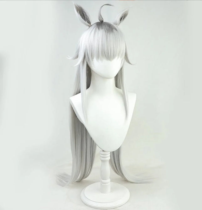 Uma Musume Pretty Derby cosplay Oguri Cap wig Anime Party Ears Tail synthetic heat-resistant Wig