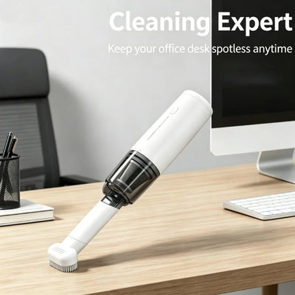Wireless Rechargeable Handheld Vacuum Cleaner, High Power Portable Mini Vacuum for Car & Home Use, Desktop Dust Cleaner