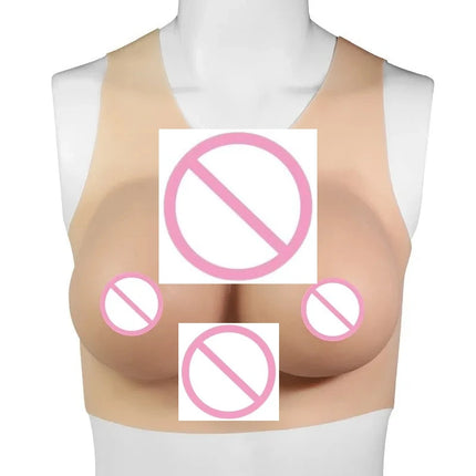 Crossdress for Men Beginner Fake Silicone Simulated Breast Forms Huge Boobs B/C/D/E/F Cup Transgender Drag Queen Shemale Cosplay