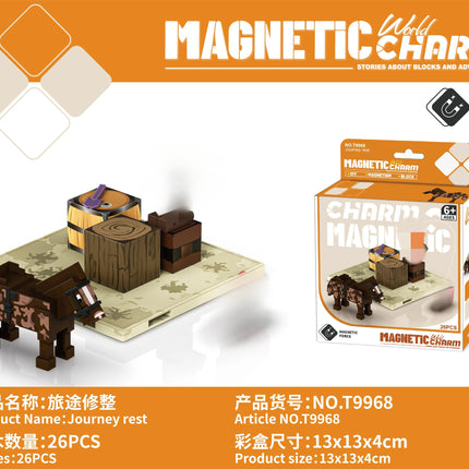 Building Blocks Zoo Magnetic World Series Educational Puzzle Toys for Boys & Girls Children's Playset gift