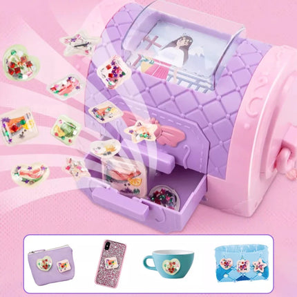 DIY Sticker Maker Toys Diy Creative Handbags Toy for Girls Children's 3D Stickers Machine Early Learning Educational  Party Gift