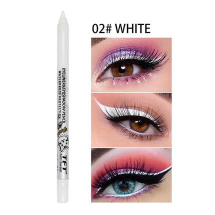 Pearlescent Matte Long-lasting Eye Liner Pencil Waterproof High Pigment Smooth Eyeliner Gel Pencil Women Eye Makeup Cosmetic