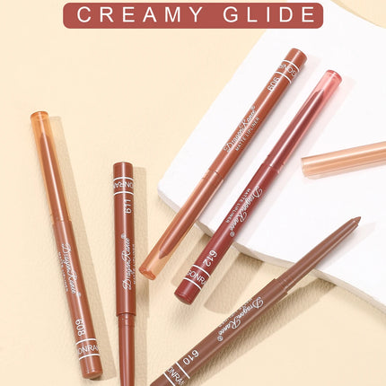 Lip Liner to Outline the Lip Shape, Novice-Friendly, Natural and Delicate, Pouty Lip Pencil, Waterproof, Matte, Nude Color Lip Liner