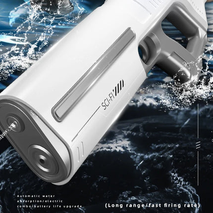 Electric Automatic Water Storage Gun Toys Portable Children Summer Beach Outdoor Fight Fantasy Spray Gun Toys Boy Kid Adult Game