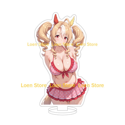 Hot game Anime sexy lingerie bikini girl student big ass big breasts bunny girl Anime Figure Acrylic stand desk ornament gift
