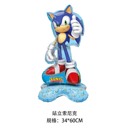 Sonic 3D Foil Balloon 62x148cm - Party Birthday Decoration Gift / Sonic 3D Balloon 62x148cm - Party Decoration Gift