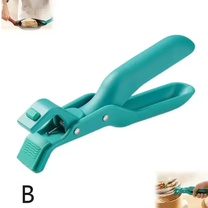 Non-slip Pot Pan Gripper Clip Hot Dish Plate Bowl Clip Retriever Tongs Silicone Handle Kitchen Tool Air Fryer Camping Tool