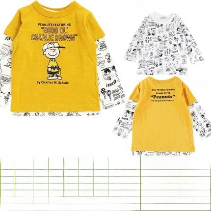 ex Cotton Long Sve T-irt Cartoon Print Spring Summer Autumn Breathable Lightweight round Ne Tee for 8 Years Old Kids