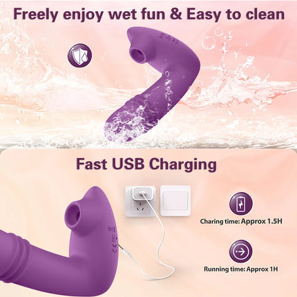Sucking Vibrators For Women Wireless Remote Control Vibrating Dildo Vagina Clitoris Stimulator Couples Sex Toys For Women